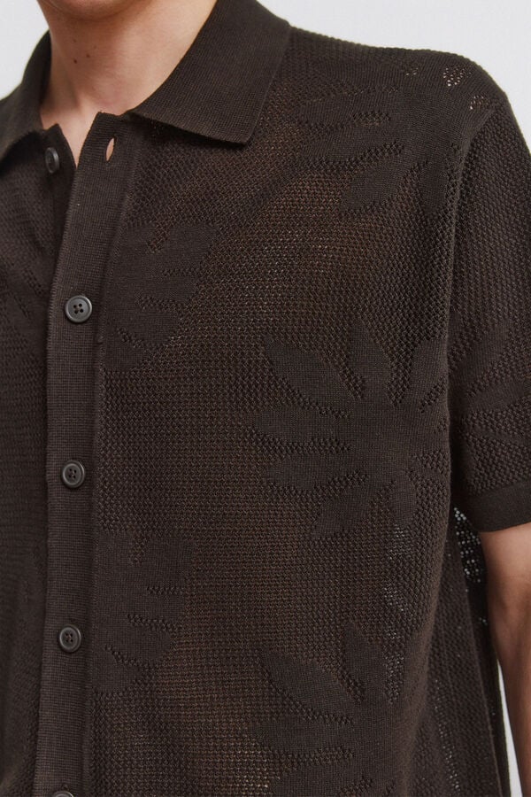 Springfield Leaf cardigan nude