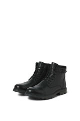 Jack & Jones Leder Stiefel Schwarz
