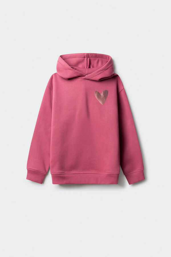 Springfield Kids Devojčica duks sa DOBRIM RASPOLOŽENjEM. Roze