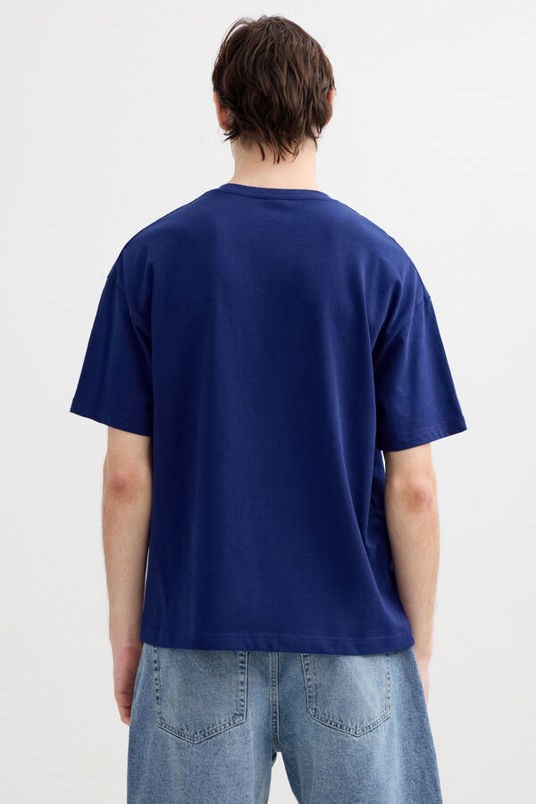 Inside Camiseta oversize de manga corta azul