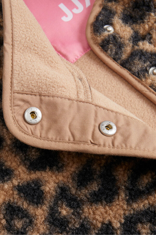 Jack & Jones Chaqueta teddy leopardo tostado