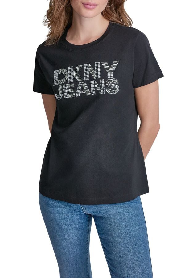 DKNY T-shirt de manga curta preto
