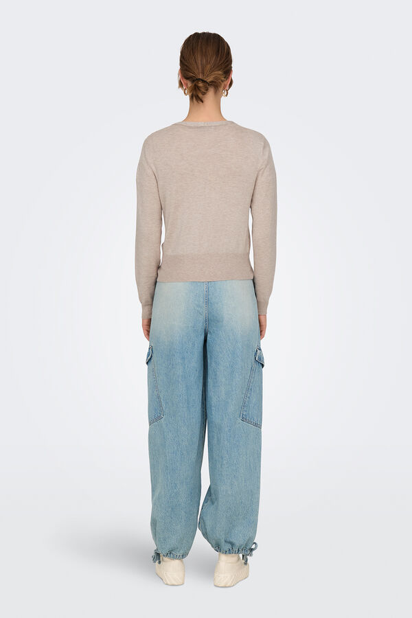 Only Feinstrickpullover Wei&szlig;