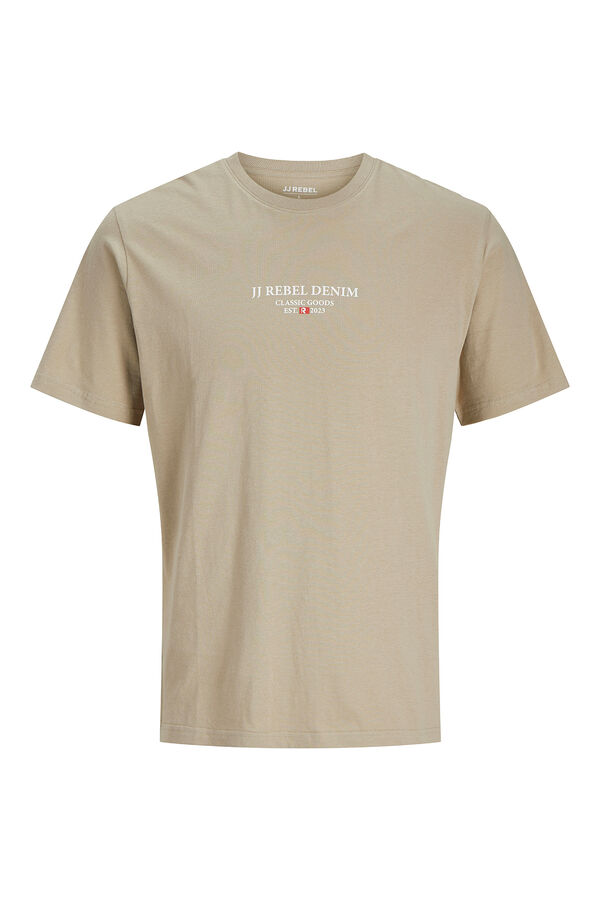 JJ REBEL Bedrucktes T-Shirt mit normaler Passform Grau