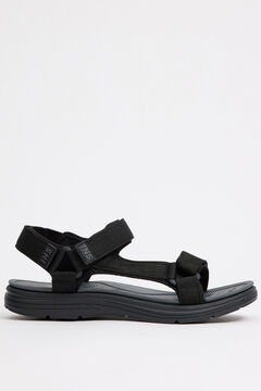 Springfield Black nylon sports sandal black