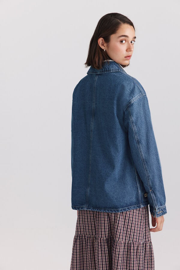 Springfield Denim long jacket blue