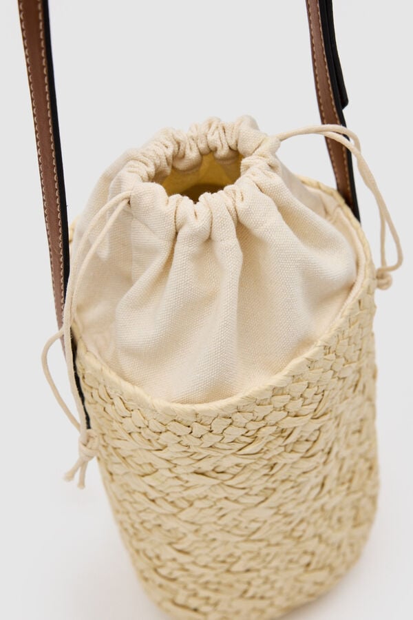 Inside Bolso cesta yute beige