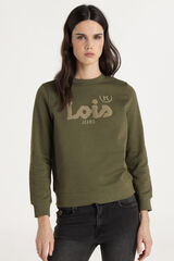 Lois  Sudadera Cuello Caja verde
