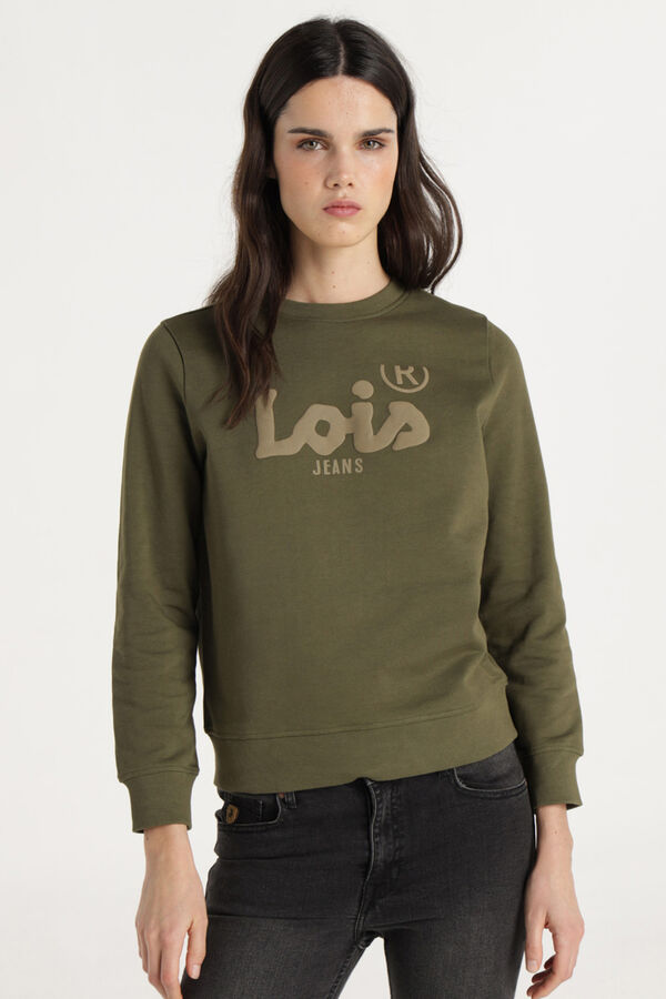 Lois  Sudadera Cuello Caja verde