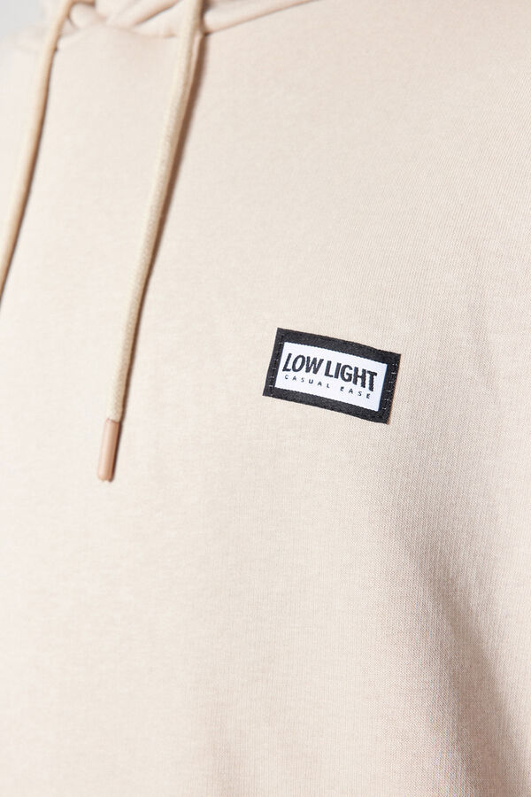 Trendyol Sudadera oversize con capucha beige