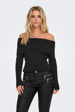 Only Jersey cuello barco vuelto