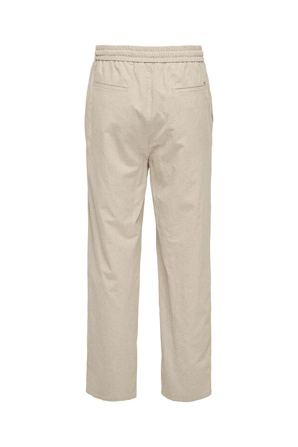 Only & Sons Linen Bermuda shorts grey