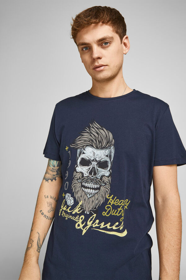 Springfield Embroidered logo t-shirt  navy