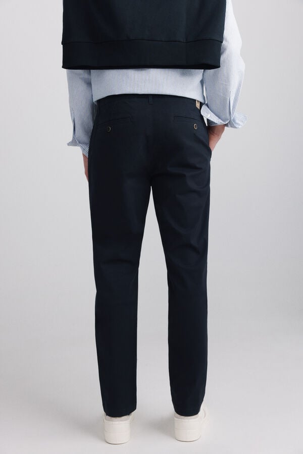 Springfield Pantal&oacute;n chino slim fit azul