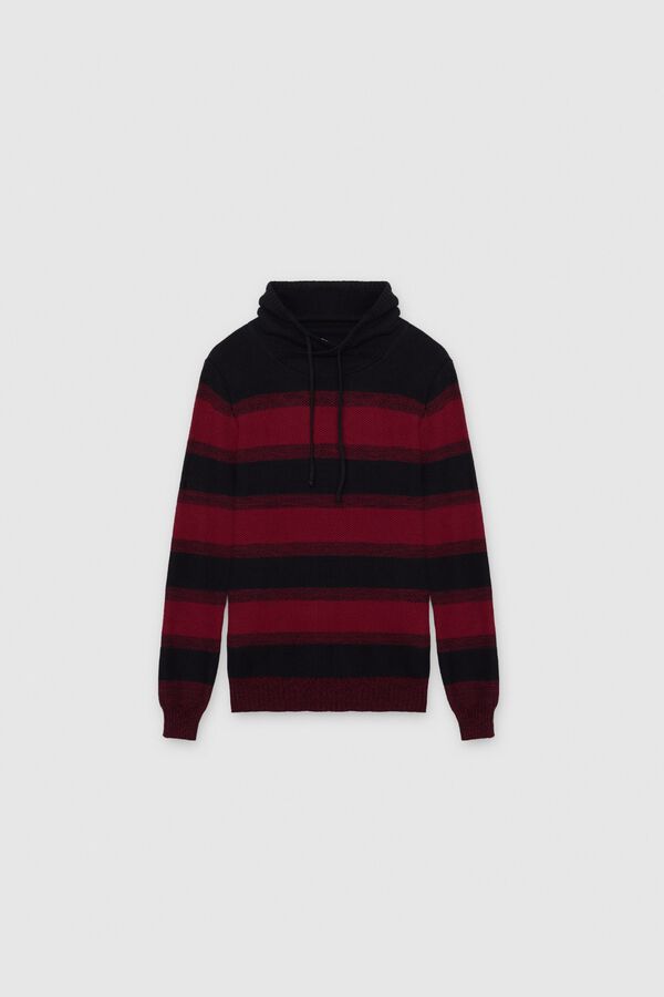 Inside Jersey de punto cuello chimenea rojo