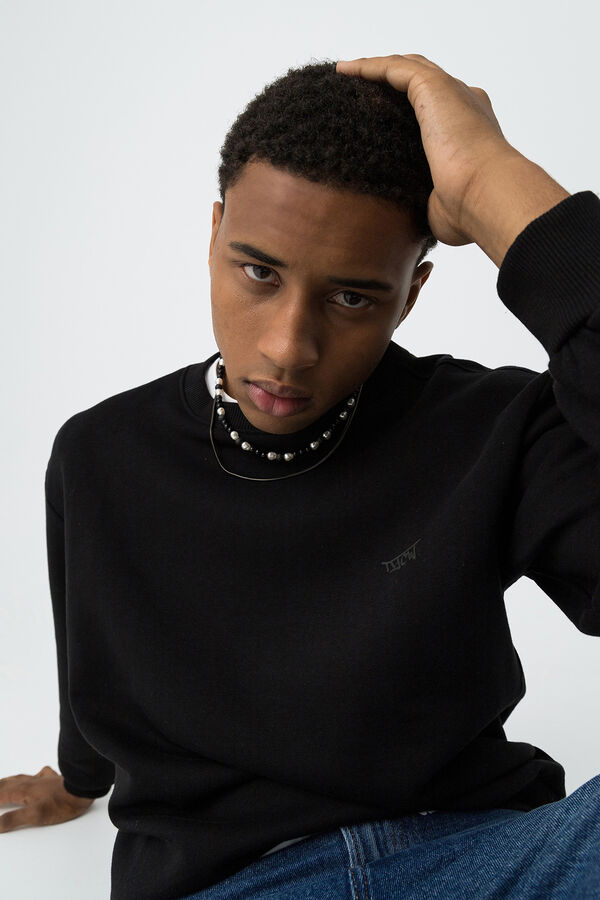 Tiffosi Young Sudadera Regular con logo negro