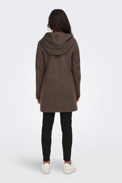 Only Abrigo midi con capucha
