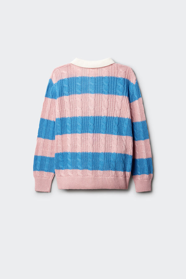 Springfield Kids Jersey polo rayas ni&ntilde;a rosa