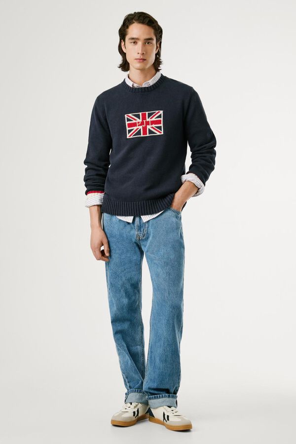 Pepe Jeans Union Jack Regular Fit Jersey blue