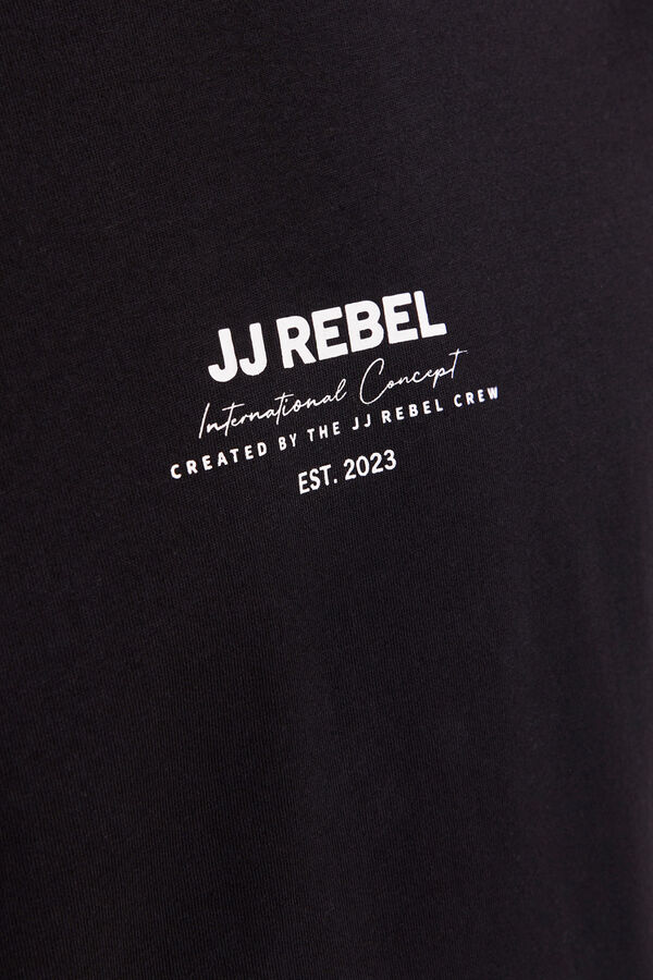 JJ REBEL Regular fit T-shirt black