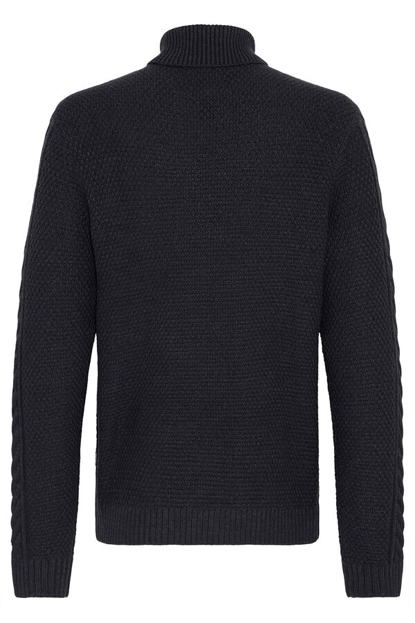 Blend Rollkragenpullover Schwarz