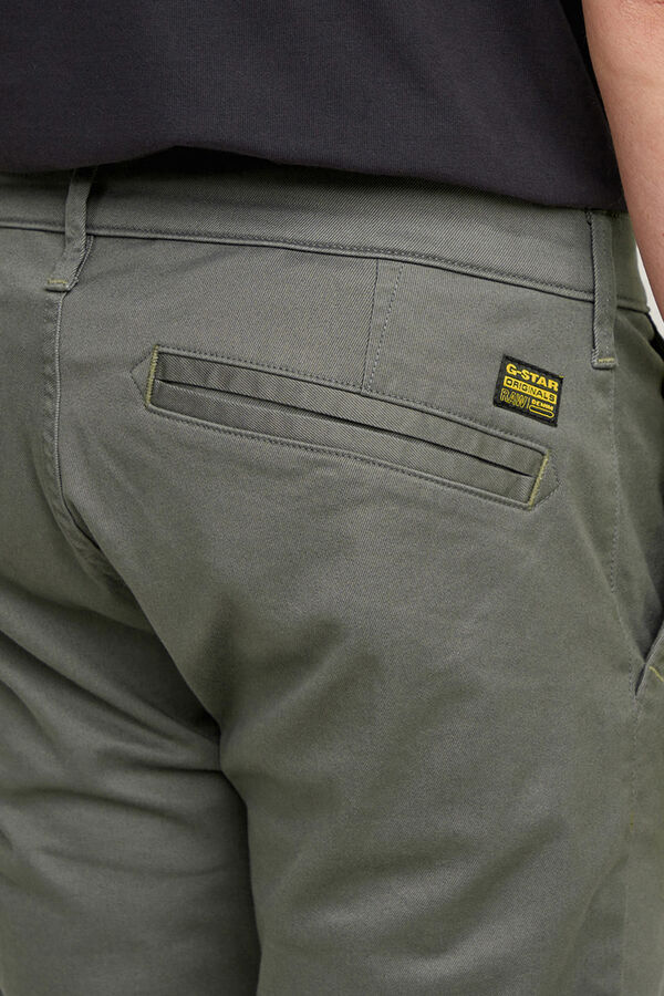 G-STAR Pantal&oacute;n chino, corte pitillo gris