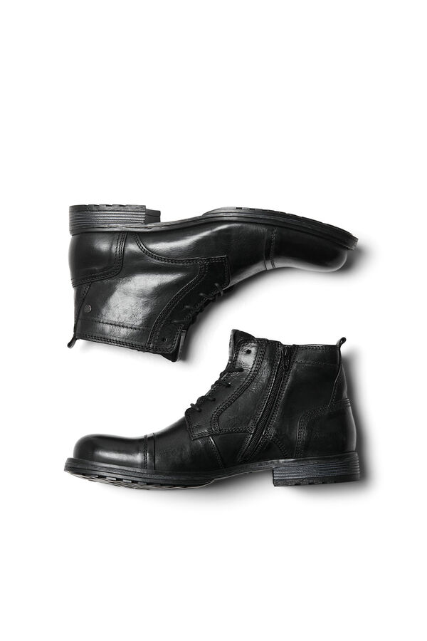 Springfield Leather track sole boot noir