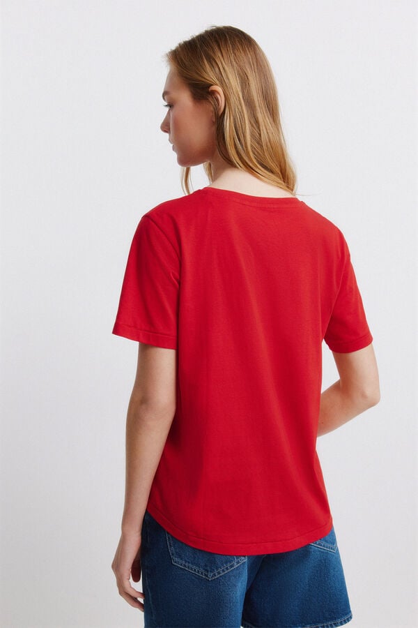 Springfield Snoopy short sleeve T-shirt red