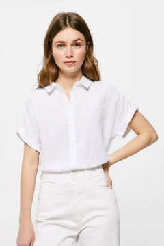 Springfield Relaxed Oxford cotton blouse ocher