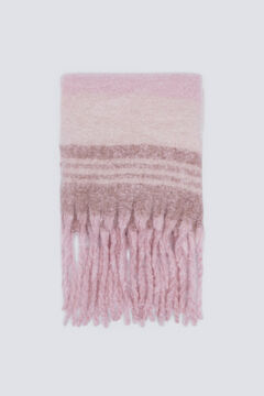 Springfield Bufanda cuadros rosas y crudos rosa