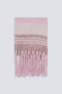 Springfield Pink and ecru checkered scarf