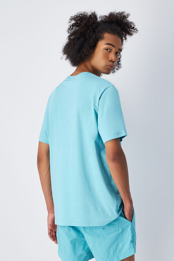 Champion Camiseta masculina de algod&atilde;o azul