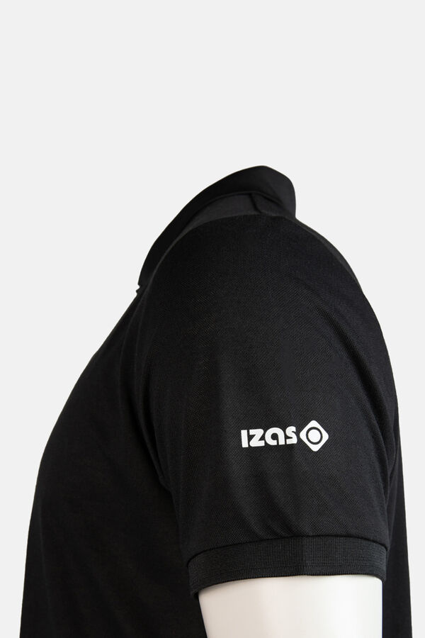 Izas Lille for men buttons down polo shirt black