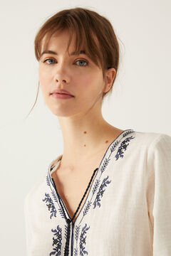 Springfield Bluse Stickerei Ethno ecru