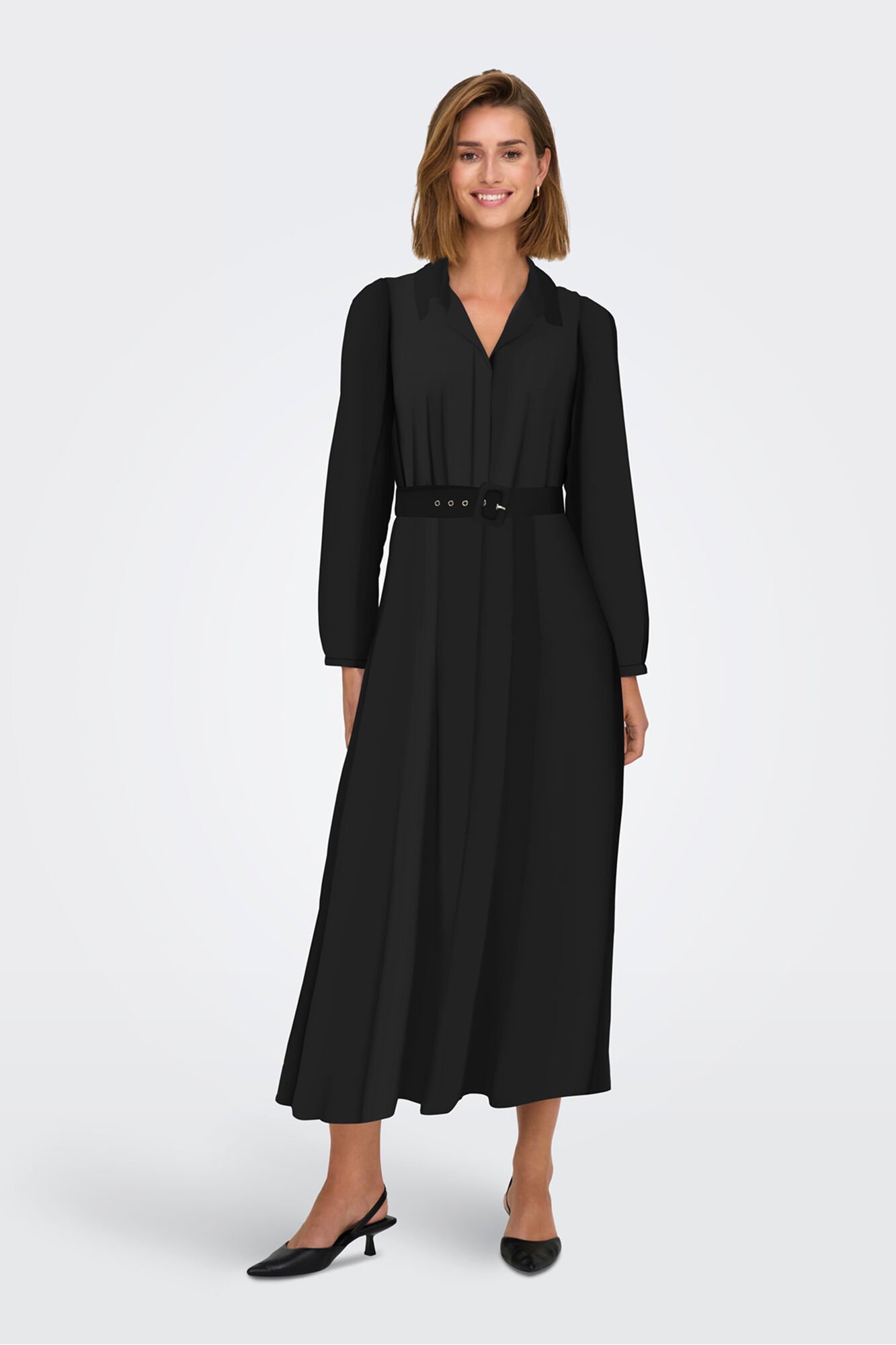 Only Vestido longo de chiffon