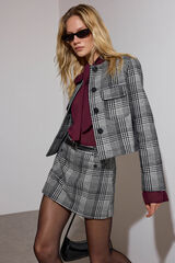 Trendyol Checkered jacket noir