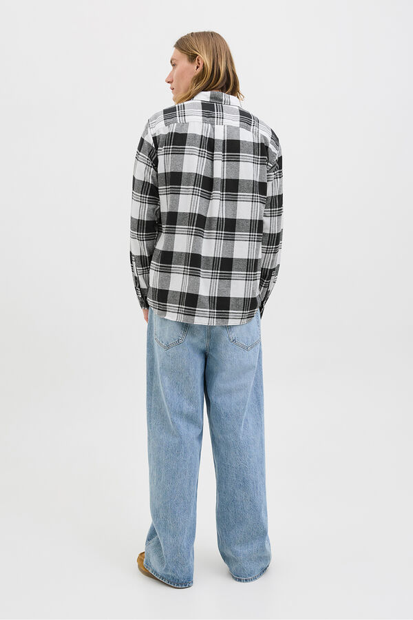 Jack & Jones Camisa regular fit cuadros blanco