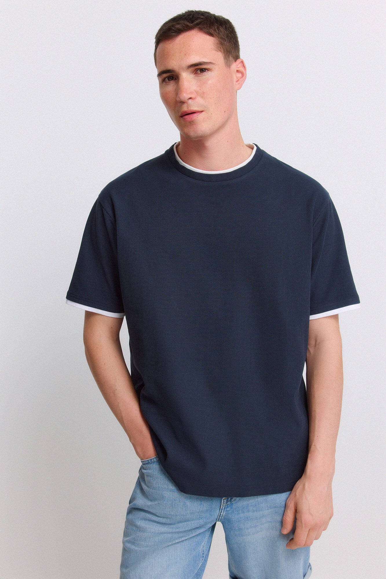 Springfield Double waffle T-shirt