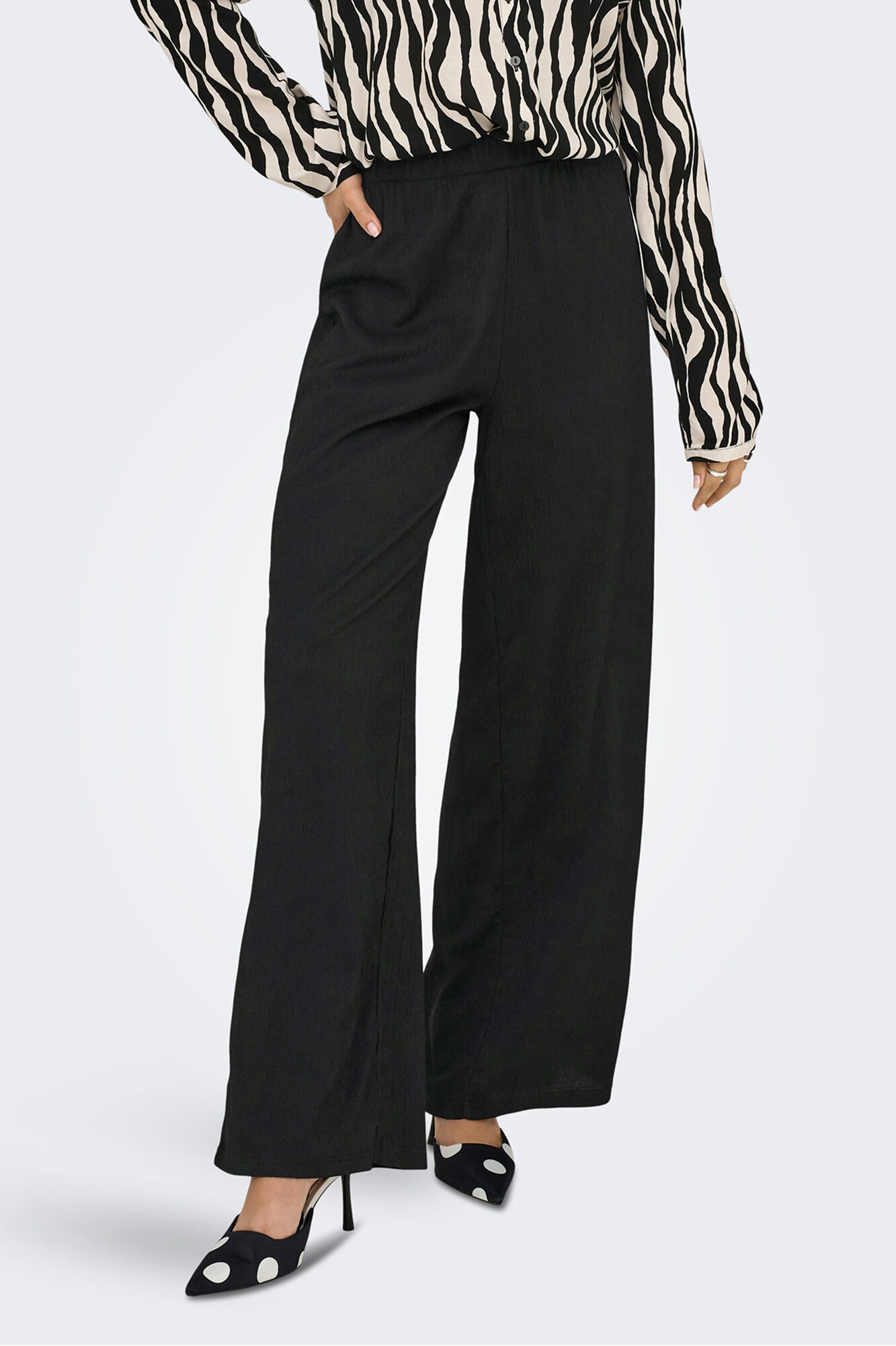 JDY Pantal&oacute;n ancho textura