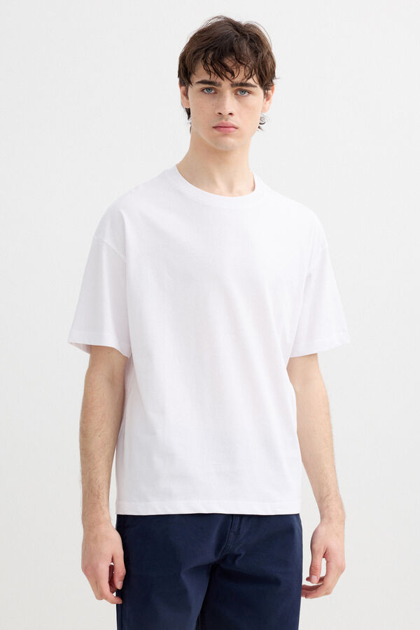Inside Camiseta oversize de manga corta blanco