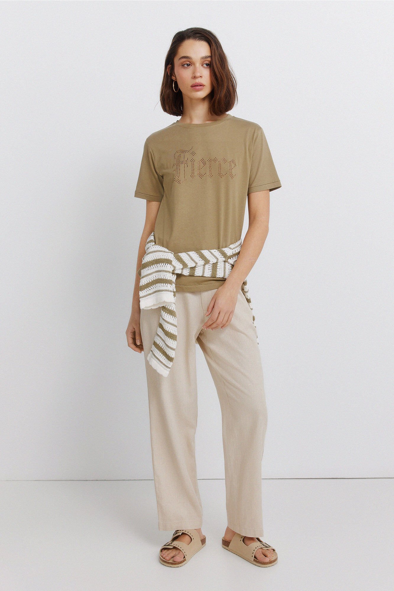 Springfield Studded short sleeve T-shirt