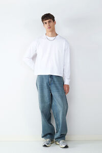 Balmohk Calça jeans larga e larga