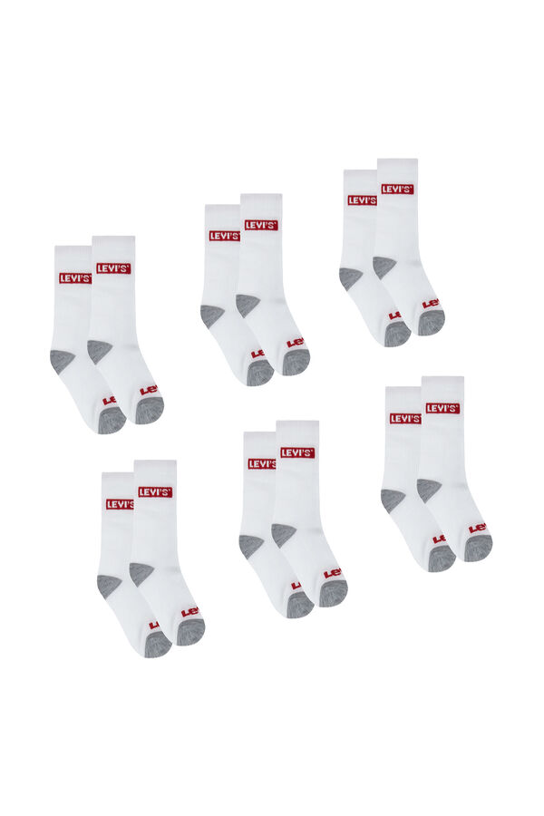 Levi's Pack of 6 regular socks white