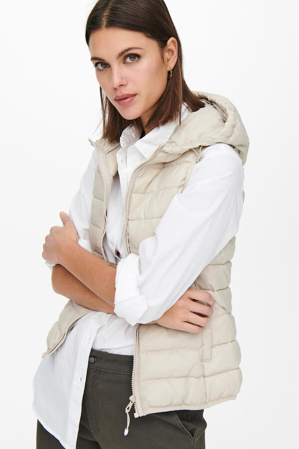 Springfield Ultralight women's vest with hood medium beige