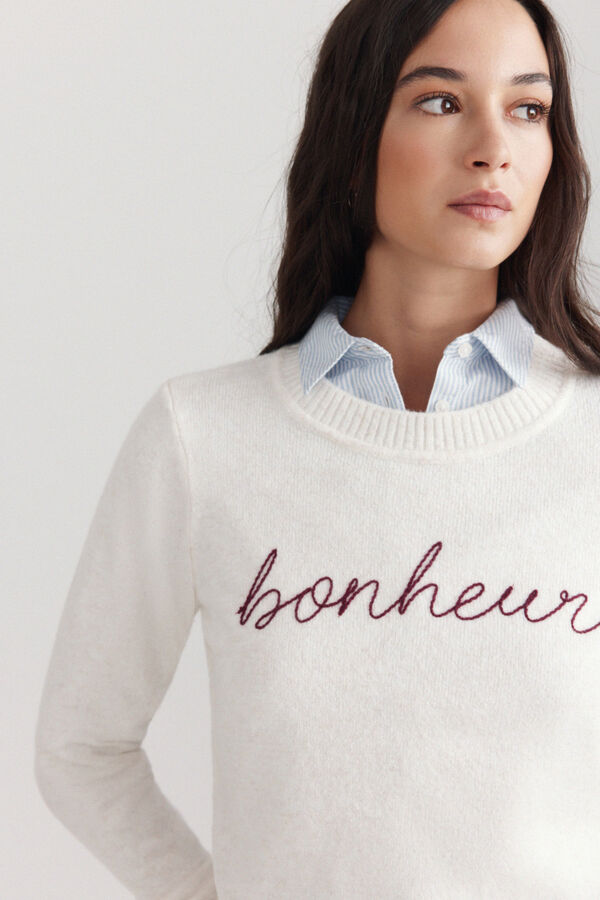 Springfield Text jumper white