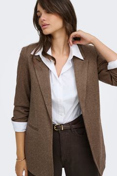 Only Blazer abierta manga remangada
