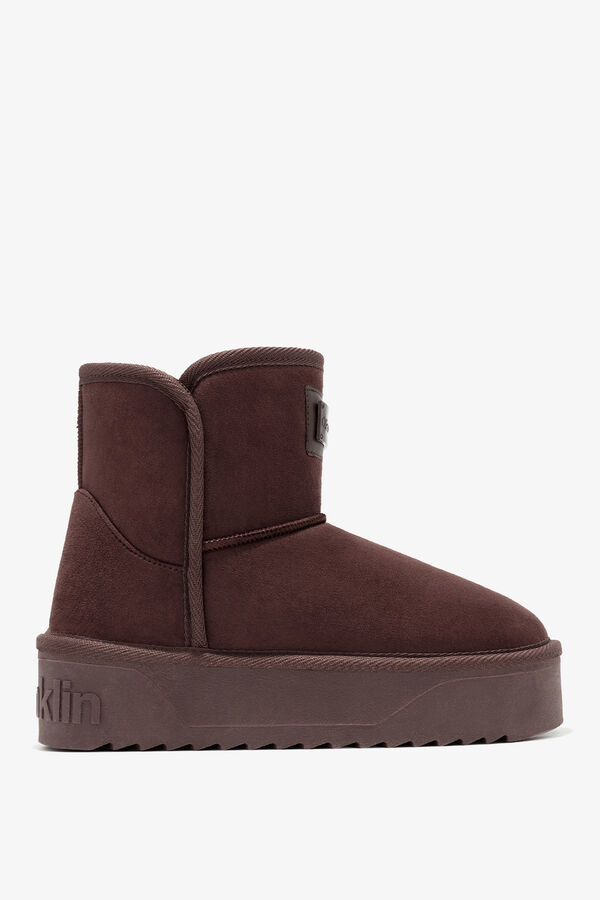 D. Franklin Low Nordic ankle boots nude