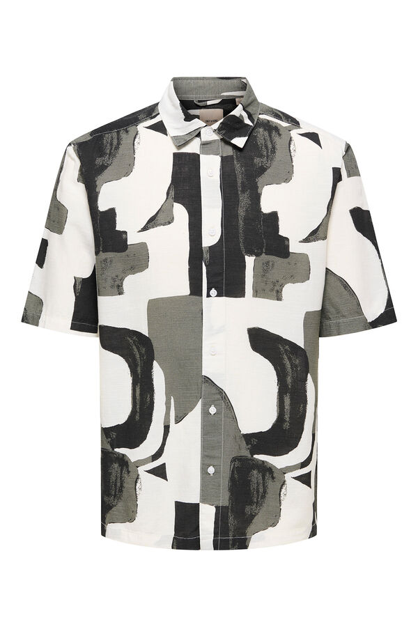 Only & Sons Camisa de manga curta cinzento