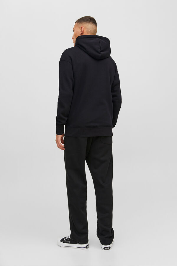 Jack & Jones Sudadera relaxed con cremallera negro
