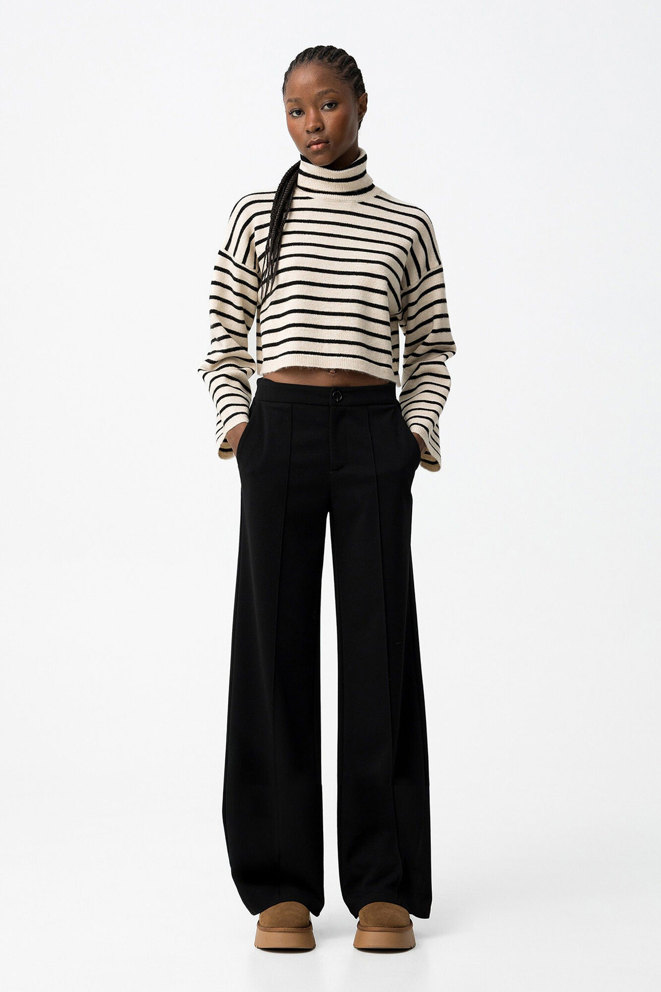 Tiffosi Young Pantalones Palazzo satinados